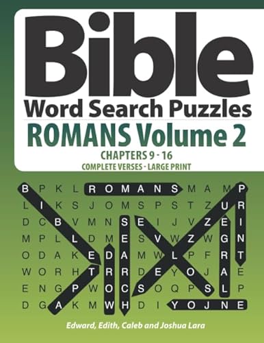 Stock image for Bible Word Search Puzzles - ROMANS Volume 2 - Chapters 9 - 16: COMPLETE VERSES - LARGE PRINT for sale by Wonder Book