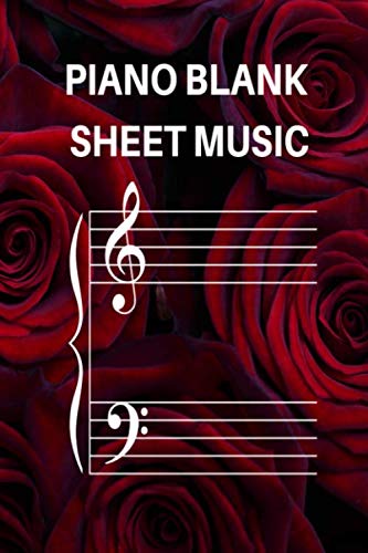 Imagen de archivo de Piano Blank Sheet Music: Blank Sheet Music Journal Notebook For Piano Gift, Musicians Composition Music Manuscript Paper For Kids Teenagers and Adults . In, 6" x 9", 4 Staves Per Page,120 pages. a la venta por Revaluation Books