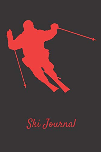 Imagen de archivo de Ski Journal: Ski lined notebook | gifts for a skiier | skiing books for kids, men or woman who loves ski| composition notebook |111 pages 6"x9" | Paperback | black background with red skier a la venta por Revaluation Books