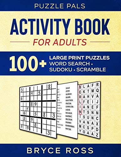 Imagen de archivo de ACTIVITY BOOK FOR ADULTS: 100+ Large Print Puzzles (Activity Books For Adults) a la venta por SecondSale