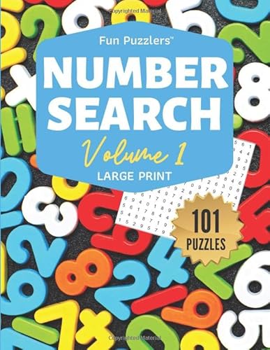 Imagen de archivo de Fun Puzzlers Number Search: 101 Puzzles Volume 1: 8.5" x 11" Large Print (Fun Puzzlers Large Print Number Search Books) a la venta por SecondSale
