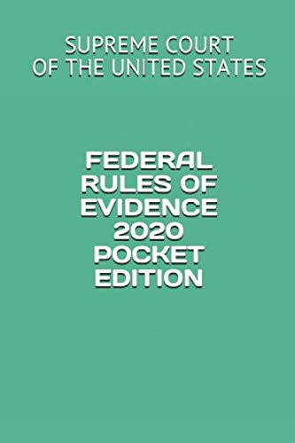 Beispielbild fr FEDERAL RULES OF EVIDENCE 2020 POCKET EDITION zum Verkauf von Ergodebooks