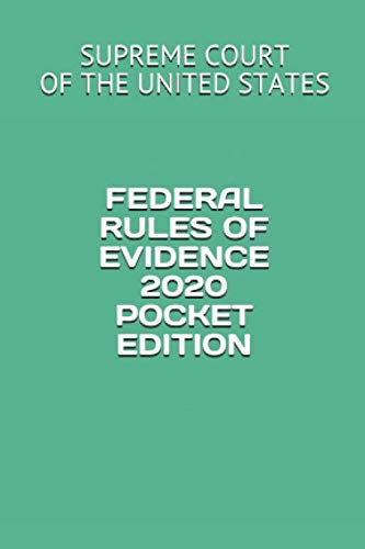 Imagen de archivo de FEDERAL RULES OF EVIDENCE 2020 POCKET EDITION a la venta por Ergodebooks