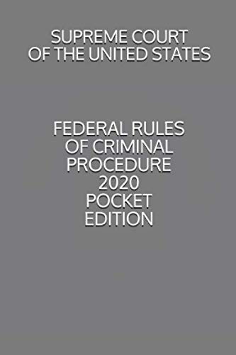 Imagen de archivo de FEDERAL RULES OF CRIMINAL PROCEDURE 2020 POCKET EDITION a la venta por Revaluation Books