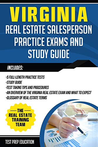 Stock image for Virginia Real Estate Salesperson Practice Exams and Study Guide for sale by Omega