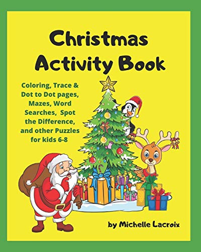 Stock image for Christmas Activity Book: Holiday Activity Book for kids 6-8 for sale by Lucky's Textbooks