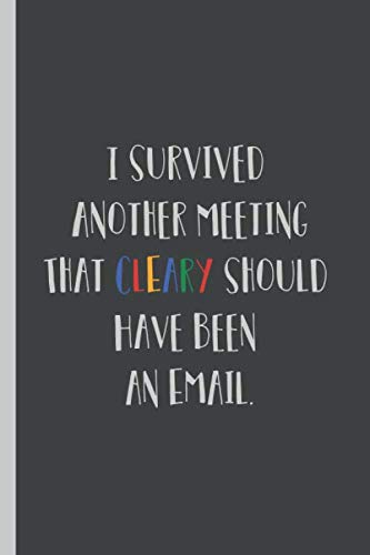 Stock image for I Survived Another Meeting That Should Have Been An Email: Blank Lined Journal for sale by Revaluation Books