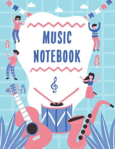 Stock image for Music Notebook - Blank Sheet Music Notebook: 97 Pages of Staff Paper (8.5x11), Perfect for Learning Piano, Violin, Guitar, etc. for sale by Revaluation Books