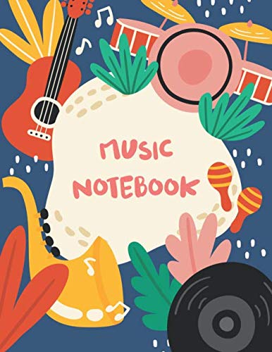 Stock image for Music Notebook - Blank Sheet Music Notebook: 97 Pages of Staff Paper (8.5x11), Perfect for Learning Piano, Violin, Guitar, etc. for sale by Revaluation Books