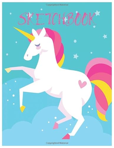 Sketchbook for Girls : Cute Unicorn Kawaii Sketchbook for Girls (Paperback)