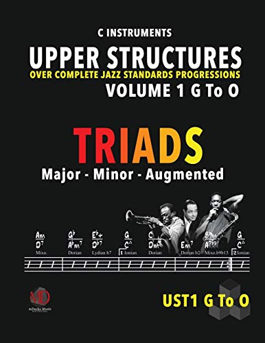 Beispielbild fr Upper Structures: Triads Volume 1 G to O (C Instruments): Over Complete Jazz Standards Progressions (Jazz Standards w/Upper Structures) zum Verkauf von Revaluation Books
