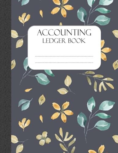 9781674183176: Accounting Ledger Book: A Simple Accounting Ledger Book for Bookkeeping 120 pages , 8.5 x 11 inches ( large size ) , autumn season flower craft paper vintage style cover (floral season Ledger Book)