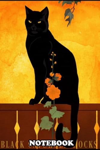 Beispielbild fr Notebook: Illustration Of Black Cat And Hollyhocks , Journal for Writing, College Ruled Size 6" x 9", 110 Pages zum Verkauf von Revaluation Books