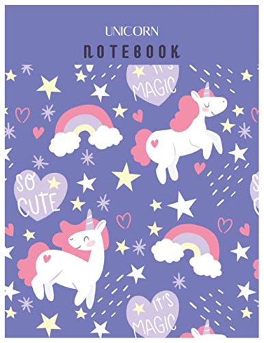 Stock image for Unicorn Notebook: Unicorn Is Real Dream Come True Cute Unicorn Kawaii Notebook Composition Blank Rule Lined Themed Planner 8.5 x 11 Inches 110 Pages . Lovely for Learning Professional Business for sale by Revaluation Books