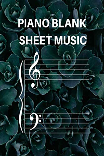 Beispielbild fr Piano Blank Sheet Music: Floral Blank Sheet Music Journal Notebook For Piano Gift, Musicians Composition Music Manuscript Paper For Kids Teenagers and . In, 6" x 9", 4 Staves Per Page,120 pages. zum Verkauf von Revaluation Books