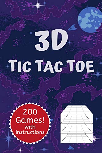 Stock image for 3D Tic Tac Toe: Three Dimensional Classic Game Activity Book Galaxy Edition - For Kids and Adults - Novelty Themed Gifts - Travel Size for sale by THE SAINT BOOKSTORE