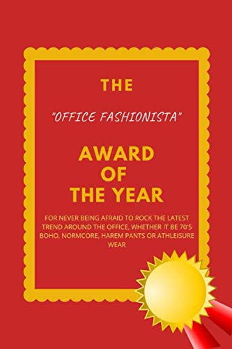 Stock image for The Office Fashionista Award of The Year: Coworker, Boss, Team, Office and Funny Gag Gifts, Notebook, Lined Journal for sale by Revaluation Books
