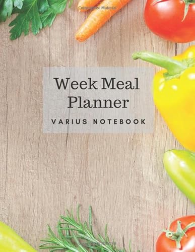 Stock image for Week Meal Planner: Nutrition Journal, Diet Planner, Journal Planner, List Checklist for Convenient Shopping (112 Pages, 8.5 x 11) for sale by Revaluation Books