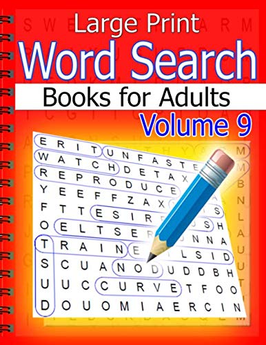 Stock image for Large Print Word Search Books for Adults Volume 9 for sale by Revaluation Books