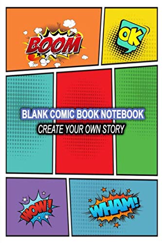 Stock image for Blank Comic Book Notebook - Create Your Own Story: Blank Comic Book Layout 101 pages - The Comics Journal Special Edition - Blank Comic Book No Bubbles - Panelbook - 6 x 9 inches for sale by Ergodebooks