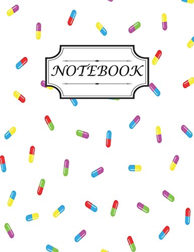 Stock image for Notebook: Design with cute pills seamless pattern suitable for writing notes & journal and gift idea for pharmacy technician, women, teens, kids, . college (size 8.5x11 inches college ruled) for sale by Revaluation Books