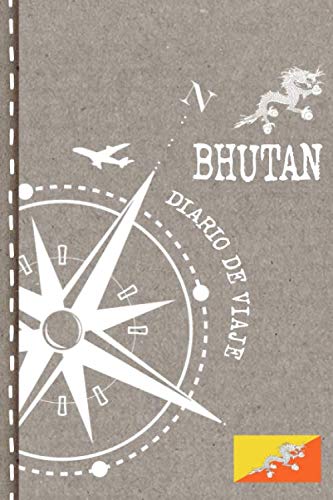 Imagen de archivo de Bhutan Diario de Viaje: Libro de Registro de Viajes - Cuaderno de Recuerdos de Actividades en Vacaciones para Escribir, Dibujar - Cuadrcula de Puntos, Bucket List, Dotted Notebook Journal A5 a la venta por Revaluation Books