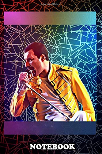 9781677443574: Notebook: Illustrated Images Freddie Mercury Concert  Wallpaper , Journal for Writing, College Ruled Size 6