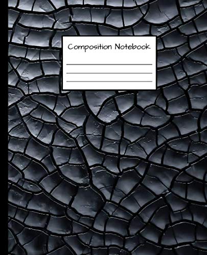 Stock image for Composition Notebook: Trendy Wide Ruled Journal & Notebook for Students, Kids & Teens | Pretty Blank Wide Lined Journal for School & College for Writing and Notes | Black background texture for sale by Ergodebooks