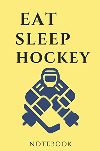 Stock image for man hockey notebook:Eat Sleep hockey Journal for hockey lovers: eat sleep hockey notebook for men 110 Pages ( 6 x 9 inches ) for sale by Revaluation Books