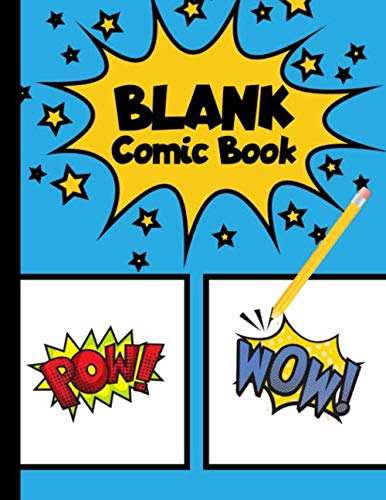 Imagen de archivo de Blank Comic Book: 155 Pages | Blank Comics Sketchbook for Kids to Adults to Draw Comics, Art, and Cartoons | Large, 8.5x11 Inches | Sky Blue a la venta por Revaluation Books