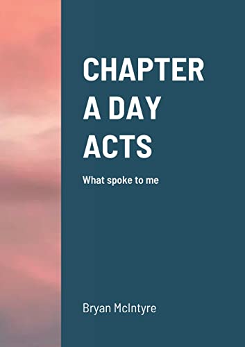 Stock image for CHAPTER A DAY ACTS: What spoke to me for sale by Chiron Media