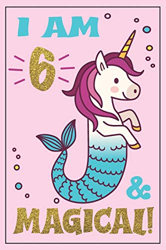 I Am 7 And Magical Mermaid Birthday Gift For 7 Year Old Girl: A