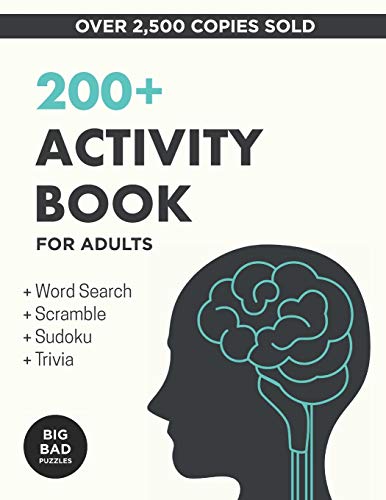 Stock image for 200+ Activity Book for Adults: Puzzles, Word Games & Trivia to Develop a Healthy Mind for sale by AwesomeBooks