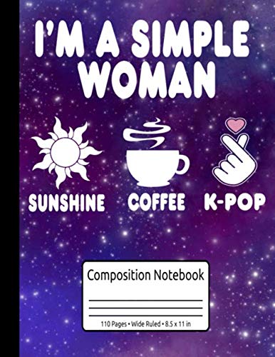 Stock image for K Pop Gifts For Girls Korean Pop Music K-Pop Composition Notebook 110 Pages Wide Ruled 8.5 x 11 in: K Pop Gifts For Women for sale by Revaluation Books