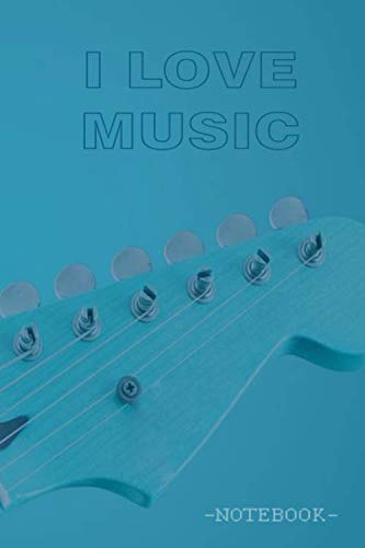 Stock image for I Love Music Notebook: Large 6x9 120 pages, Lined Blank pages, Gift for Guitarists, Songwriters, Musicians ans Music Lovers.: Journal, Notebook and Diary for Musicians. for sale by Revaluation Books