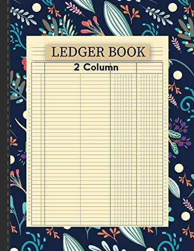 Stock image for ledger book 2 column: 2 Column Ledger Record Book Account Journal Accounting Ledger Notebook Business Bookkeeping Home Office School 8.5x11 Inches 100 Pages for sale by Revaluation Books