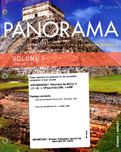 Stock image for Panorama 5e SE(LL) V1(1-8) + SPlus(vTxt)(12M) +wSM for sale by Better World Books: West