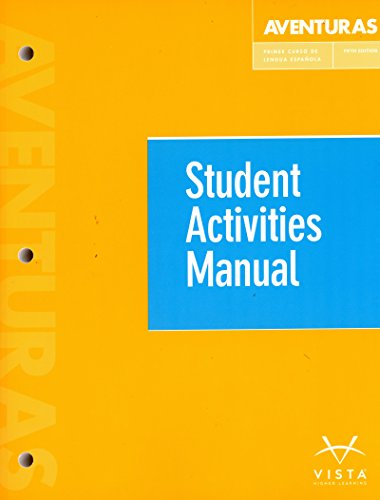 Stock image for Aventuras 5th Student Activities Manual for sale by ThriftBooks-Atlanta