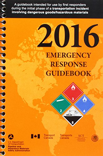 Stock image for 2016 Emergency Response Guidebook (ERG): Spiral Bound (Standard Size) for sale by HPB-Diamond