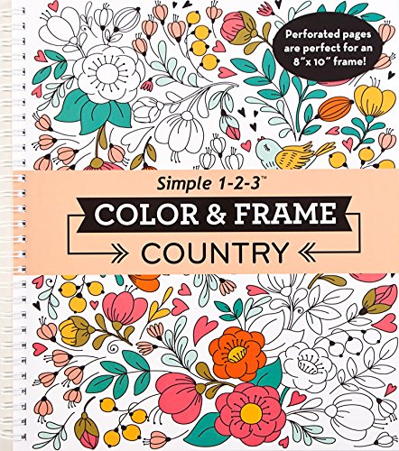 Color & Frame - In the Garden (Adult Coloring Book) (Spiral)