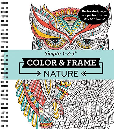 Large Print Easy Color & Frame - Nature (Stress Free Coloring Book) [Book]