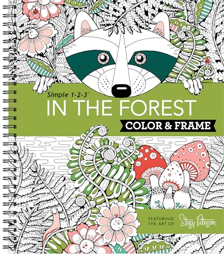 Imagen de archivo de Color & Frame - In the Forest (Adult Coloring Book) a la venta por Goodwill of Colorado