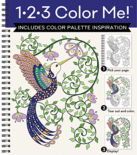 Stock image for 1-2-3 Color Me! (Adult Coloring Book With a Variety of Images - Humming Bird Cover) for sale by Goodwill of Colorado