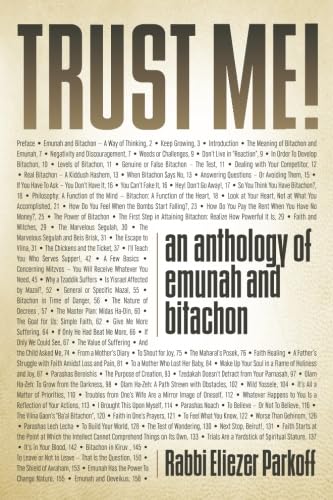 Stock image for Trust Me!: An Anthology of Emunah and Bitachon for sale by GF Books, Inc.