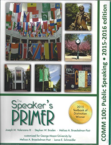 Beispielbild fr The Speakers Primer zum Verkauf von ThriftBooks-Atlanta