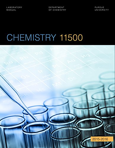 Beispielbild fr Chemistry 11500 Laboratory Manual zum Verkauf von Better World Books