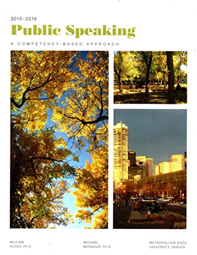 Imagen de archivo de Public Speaking: A Competency-Based Approach a la venta por Better World Books