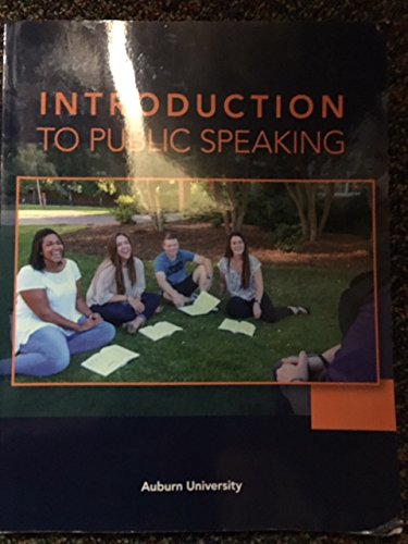 Beispielbild fr Introduction to Public Speaking Auburn University zum Verkauf von BooksRun