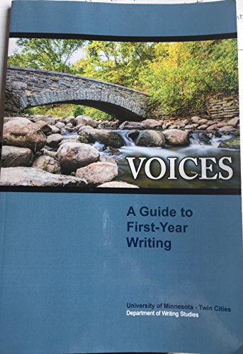 Stock image for Voices a Guide to First-year Writing for sale by SecondSale