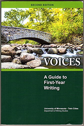 Imagen de archivo de VOICES: A Guide to First-Year Writing a la venta por HPB-Red